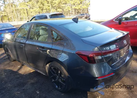 2025 Honda Civic Hybrid Sport/Sport Touring from USA, damaged, VIN 2HGFE4F85SH323315